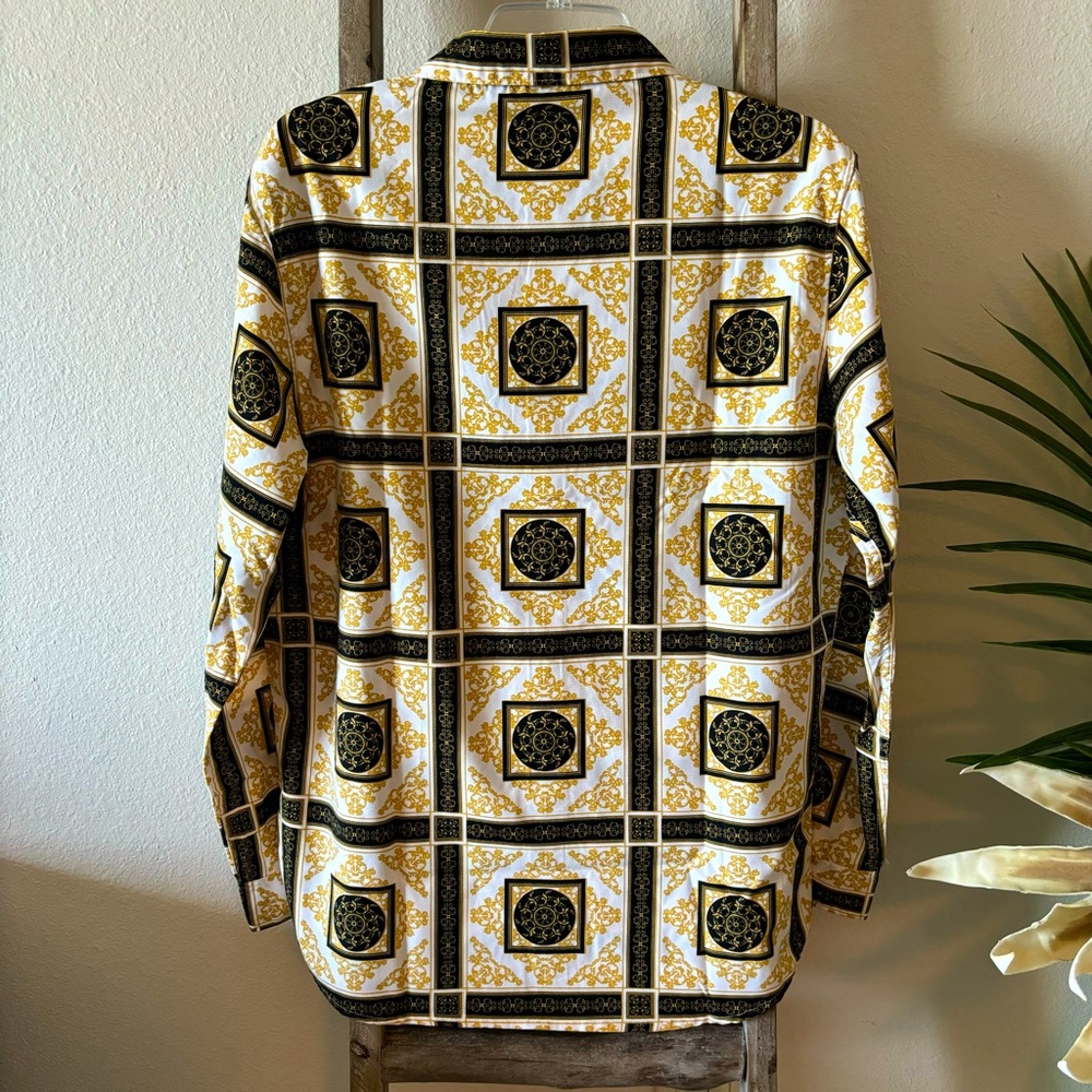LEVEL TEN Men's Long Sleeve Versace Vibe Button Up Shirt--M - Picture 13 of 16